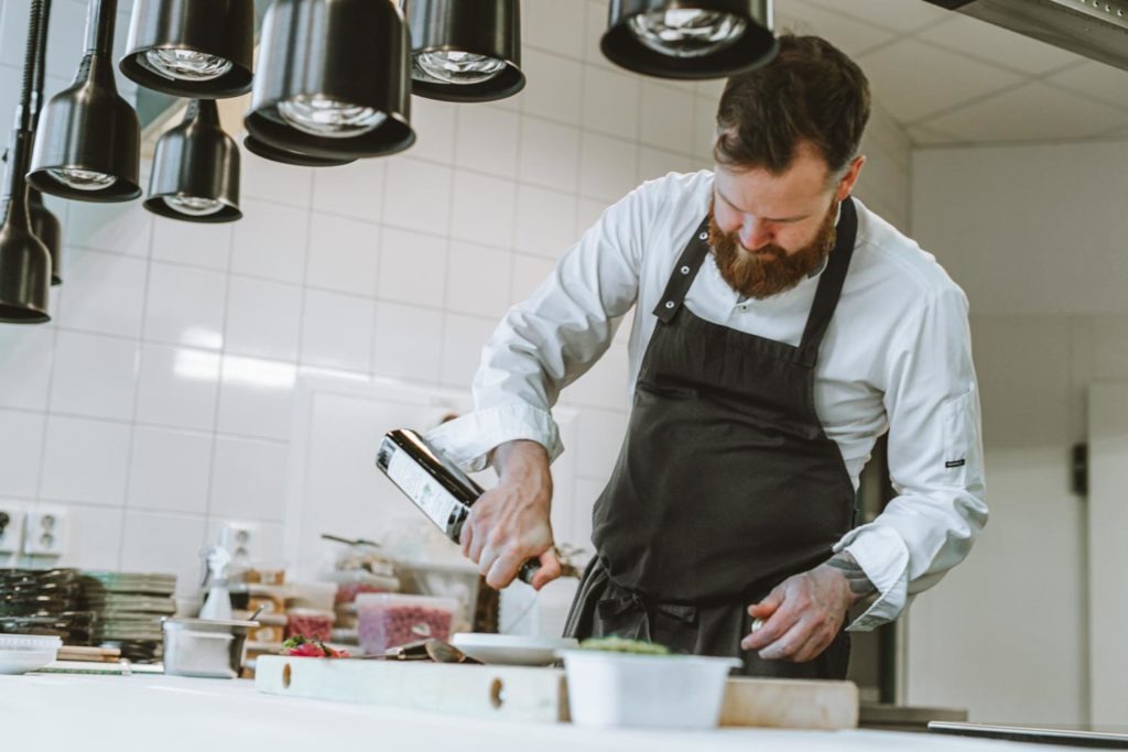 Head chef Eirik Mehus is an expert in preparing the Norwegian Reindeer.