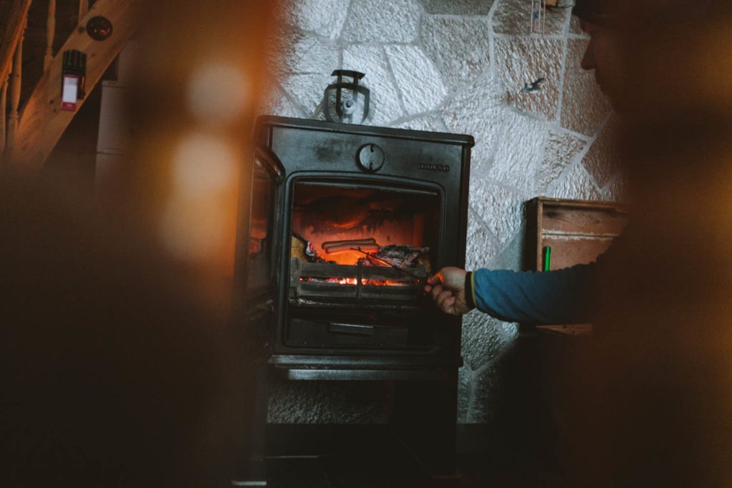 When at the cabin, you have to do the most basic actions in a primitive way.