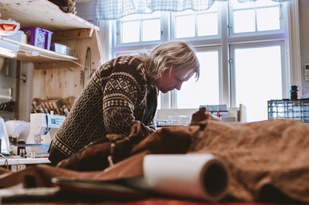 Hilde Lund is one of the women working with Sámi Handicraft, duodji.